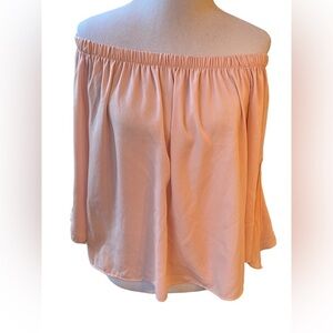 Nordstrom Soprano Brand Women's  Off The Shoulder Shirt w/Bell Sleeves Size S